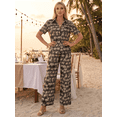 thumbnail image 2 of Conjunto 2 Piezas Estampado Floral, Camisa y Pantalón Amplio, Look Fresco y Elegante para Mujer, 2 of 5