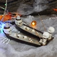 thumbnail image 2 of Skull Aromatherapy Fishing Boat, Gothic Incense Holder and Burner for Home Decor, 2 of 9
