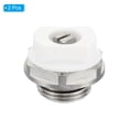 thumbnail image 3 of Uxcell Nickel Plated Brass 3/8" BSP Male Manual Radiator Air Vent Plug Valves, Silver White, 2 Pack, 3 of 6