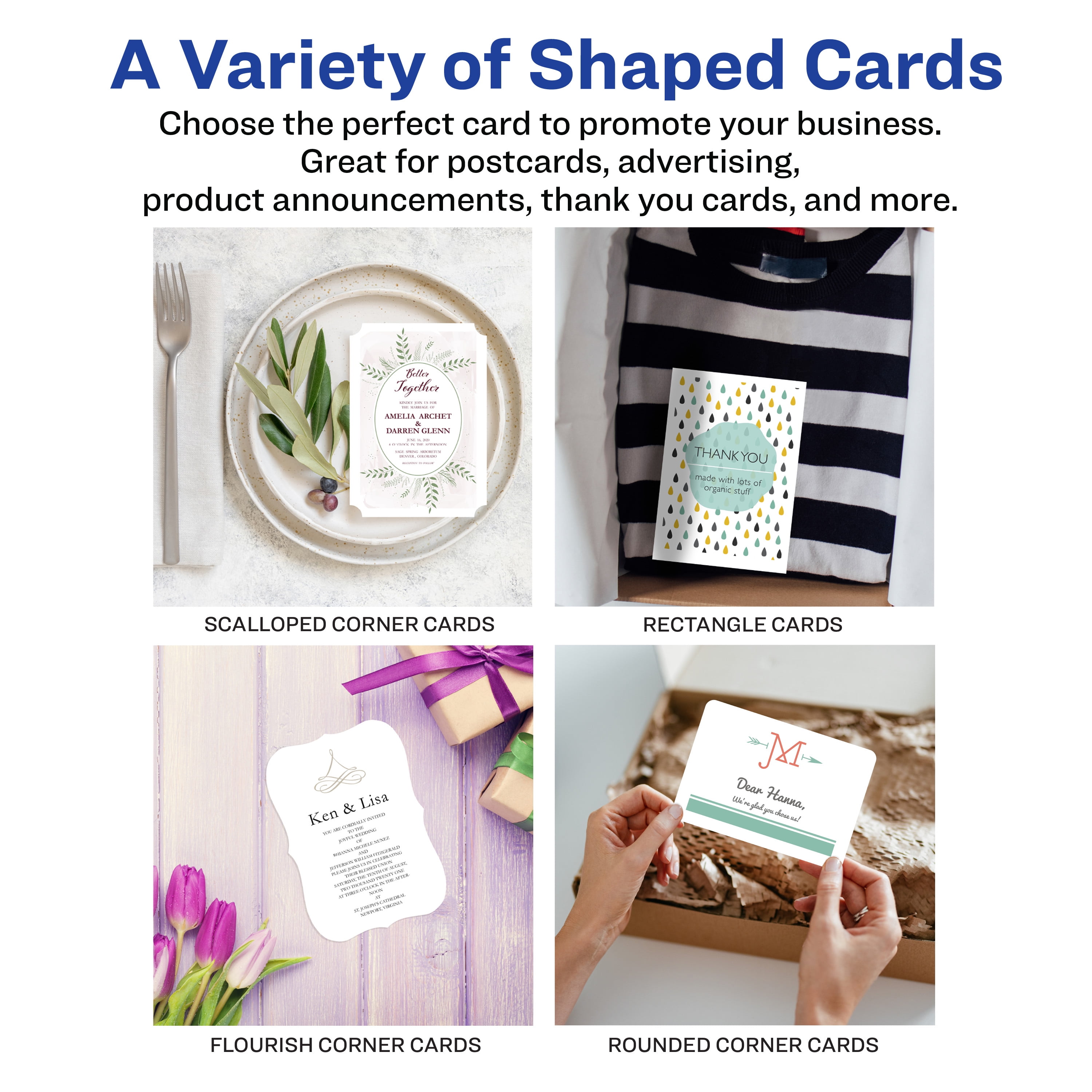 Avery Printable Postcards, 4.25" x 5.5", White (5689)
