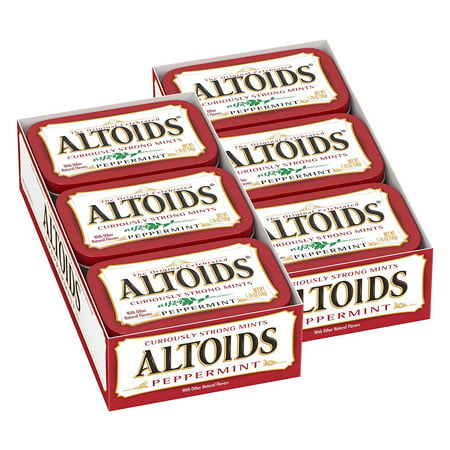 ALTOIDS Classic Peppermint Breath Mints, 1.76-Ounce Tin, Pack of