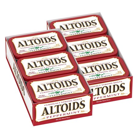 ALTOIDS Classic Peppermint Breath Mints, 1.76-Ounce Tin, Pack of (Best Breath Mints For Smokers)