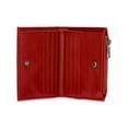 thumbnail image 2 of No Boundaries Women's Moto Snap Wallet, Carmine Red, 2 of 4