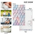 thumbnail image 6 of Yayeee 2 Pack Hand Towels for Bathroom 100% Cotton 16" x 28" Soft Absorbent Kitchen Towel, Pink Art Pattern, 6 of 7