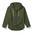 thumbnail image 4 of RXMEKW Solid Color Hooded Cardigan for Men with Button Front and Long Sleeves, 4 of 9