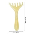 thumbnail image 2 of Unique Bargains 1 Pc Portable Antlers Head Massage Comb for Home Beige Resin, 2 of 5