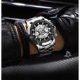 thumbnail image 2 of Reloj de pulsera impermeable Binbond Hollow no mecánico  Blanco, 2 of 9