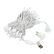 Novelty Lights Warm White 100 LED Christmas Mini Light Set (white Wire, 34 Feet)
