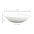 thumbnail image 3 of Euro Ceramica Collection Essentielle Vaisselle de Réception en Porcelaine et Articles de Service Grand Bol de Service Design à Rebord Inversé Blanc Classique, 3 of 5