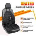 thumbnail image 4 of Dvkptbk Seat Cushion Car Heated Seat Cushion Winter Electric Heating Car Seat Electric Heating Seat Cushion 12V Suitable for Both in Car Use Home Essentials, 4 of 7