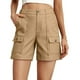 thumbnail image 1 of MKLEKYY Pijama Corto Para Mujer, Pantalones Cortos Cargo Holgados E Informales Con Cintura Elástica, Corte Relajado Y 6 Bolsillos., 1 of 4