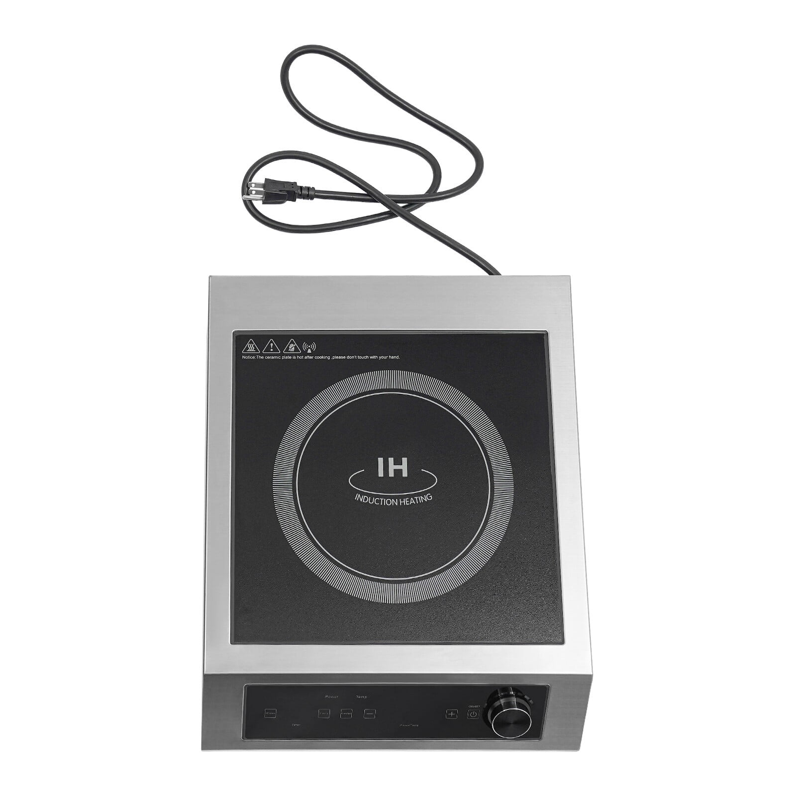 Commercial Induction Cooktop Induction Cooker Electric Hot Plate LED Display 3500W Portable Electric Induction Stove with 9.06 Inch Heating Plate