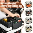 thumbnail image 3 of Car Armrest Riser Pad with Wireless Charging armrest storage box box, 3 of 9