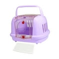 thumbnail image 3 of Caseta para perros, suministros para mascotas resistentes, transpirable y ligera, transportín rígido para mascotas, para gatos. Púrpura, 3 of 9