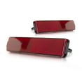 thumbnail image 4 of For Saturn Vue 2002 03 04 05 06 2007 Bumper Reflector Driver and Passenger Side | Pair | Rear | Sedan/Hybrid | CAPA Certified | Replacement For GM2830101C | 25805313, 4 of 8