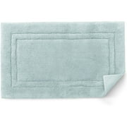 Canopy Cotton Plush Sea Glass Green Bath Rug, 1 Each