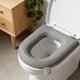 thumbnail image 1 of Cojín EVA para asiento de inodoro - grueso y suave, lavable, antideslizante para inodoros en U, V, O & cuadrados - Gris, Verde, Azul, Rosa, 1 of 6