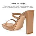 thumbnail image 3 of Journee Collection Womens Naivee Tru Comfort Foam Open Square Toe Platform Heel Sandals, 3 of 6