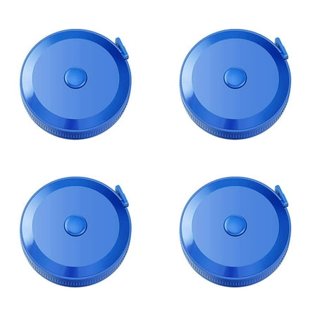 

Tape Measure 4 Pack Soft Retractable Measuring Tape 60-Inch/150cm Double-Scale Metric Tape Measure for Body Measuring Sewing Tailor Cloth Knitting Home Craft Measurements (Blue)