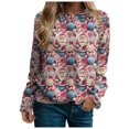 thumbnail image 4 of Towmus Womens Funny Long Sleeve Fall Graphic Sweatshirts Loose Fit Casual Crew Neck Long Sleeve Outerwear, 4 of 6