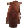 thumbnail image 2 of New Corso Como Women's Hanna Bootie Cognac Splitsuede/Burnished Calf 6.5, 2 of 6