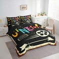 thumbnail image 3 of Manfei Cinema Tickets 7-Piece Twin Bedding Sets,Movie Time Bedding Comforter Set,Nlack Beige Sheet Sets For Child,Breathable Home Decor Reversible, 3 of 8