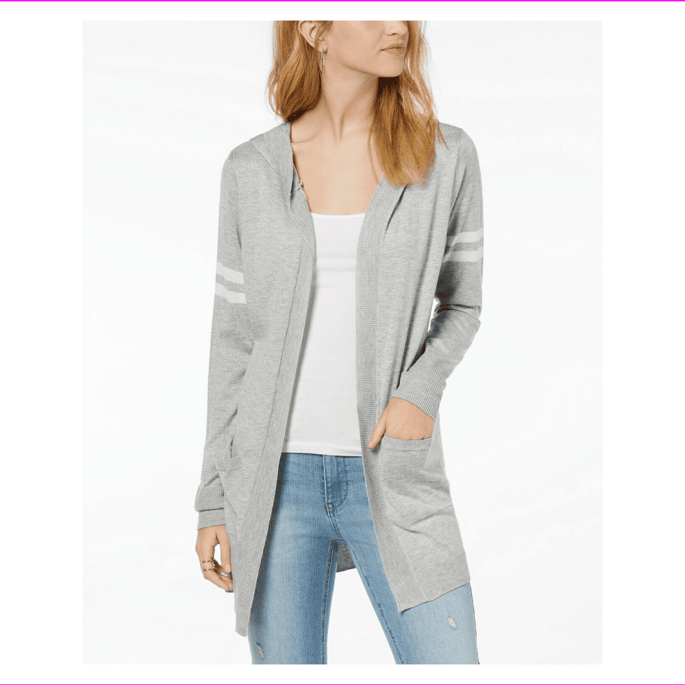 pink rose hooded cardigan