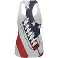 thumbnail image 2 of 4th of July American Flag Patriot Football All Over Womens Work Out Tank Top Multi LG, 2 of 2