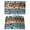 Pale Blue, variant on Light Blue Brown Placemats Set of 6, Rustic Farmhouse Dog Paw Vintage Placemats for Dining Table, Place Mats for Kitchen Tabletop, Waterproof Wipeable Dining Table Mats Set