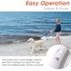 thumbnail image 5 of Correa retráctil para perros con luz LED, correa para caminar para perros de 10 pies, cuerda de tracción de nailon con mango antideslizante para perros pequeños y medianos de hasta 44 lb, 360 enr, 5 of 5