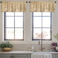 thumbnail image 4 of LALILO Kitchen Curtain Valance Antique Map World Mediterranean Rod Pocket Window Curtain 52"x 18" Set of 2, 4 of 7