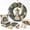 2#Christmas Wreath DIY Kit, variant on Clearance! Christmas Fabric Wreath DIY Kit for Adults & Beginners, Handmade 3D Poke Wreath DIY Kit Holiday Gift for Home Hanging Decor (Santa)