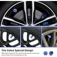 thumbnail image 4 of YISITIAN 4 PCS Car Tire Valve Stem Caps, Handmade Dustproof Crystal Rhinestone Auto Stem Air Cap Cover, Attractive Vehicle Exterior Accessories, Universal for Car Truck Motorcycle Bike CJ919-49531, 4 of 6