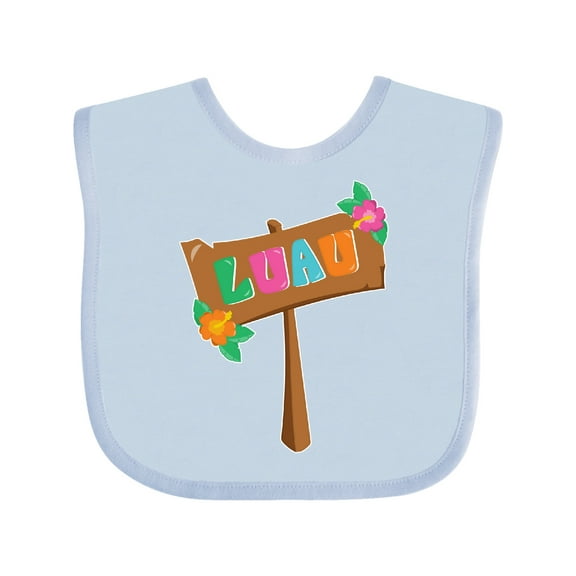 Inktastic Luau Sign Boys or Girls Baby Bib