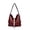 Burgundy, variant on 2-in-1 Convertible Backpack Shoulder Bag for Women Vintage Rivet Studded Tote Purse Casual Crossbody Bag