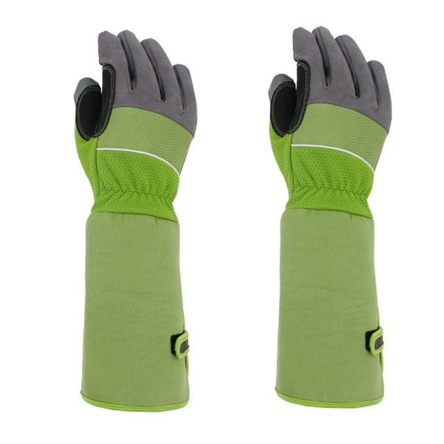 Naiovety 1 Pair Gardening Glove Trimming Breathable Accessory Hands Picking Palm Universal Farm Protection Fruit Garden Gloves Jardín y Patio verde 37*15cm