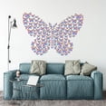 thumbnail image 3 of Pegatinas de pared de mariposa hueca tridimensional 3D, decoraciones de pared para sala de estar, diseño de vacaciones, pegatinas autoadhesivas cálidas y románticas, 3 of 6