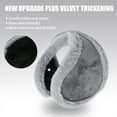 thumbnail image 7 of Men Women Winter Ear Muffs Fleece Plush Earmuffs Behind Band Head Ear Warmers, 7 of 7