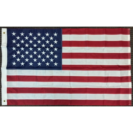 - 3x5 American Nylon Embroidered Stars Flag United States USA Banner Sewn Stripes
