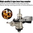Brewing Coupler, G5/ 8 S Type Brewing Draft Keg Taps Coupler Dispenser