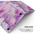 thumbnail image 6 of DesignSkinz Blue & Pink Acrylic Abstract Paint V2 Full-Body Skin Decal Wrap Cover for MacBook Air 13" M2/M3 (A2681/A3113), 6 of 9