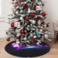 thumbnail image 7 of Lsque Geometry Dash Print Christmas Tree Skirt, Tree Skirt with Ties or Velcro, Perfect for Holiday Decorations, Halloween, and New Year-30", 7 of 7