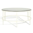thumbnail image 6 of SAFAVIEH Couture Edmund Modern Round Tempered Glass Coffee Table, White, 6 of 11
