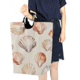 thumbnail image 4 of Yayeee Freestanding Laundry Hamper with Handle Collapsible Large Storage Basket for Clothes, Purple Seashell, 4 of 7