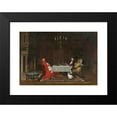 thumbnail image 2 of Leo Herrmann 24x18 Black Modern Framed Museum Art Print Titled - The Cardinal's Dinner (1882), 2 of 5