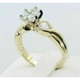 thumbnail image 5 of Women's Three Stone Wedding Ring 2.24Ct Round Cut Simulated Diamond 14k Yellow Gold Plated, 5 of 5