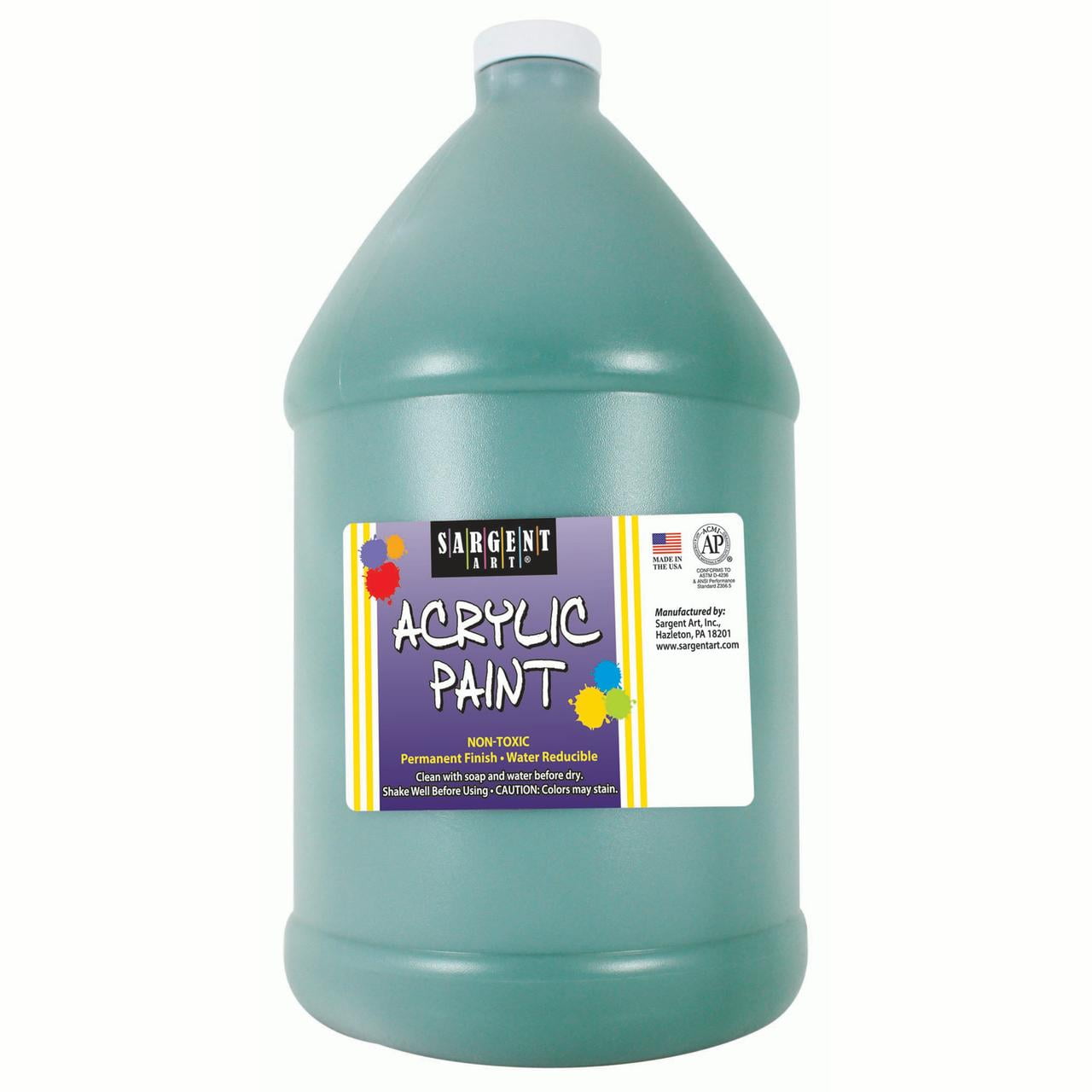 Sargent Art® Acrylic Paint, Green, 64 oz. Bottle (Half Gallon