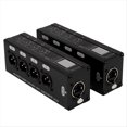 thumbnail image 3 of 1Pair 4-Channel 3-Pin XLR or 6.3Mm Audio and over Network Cable Extender,DMX512 Network Signal Extender Male+ Female, 3 of 8