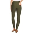 thumbnail image 3 of Lady's 4 Pocket Ponte Pants, Olive, S, 3 of 5