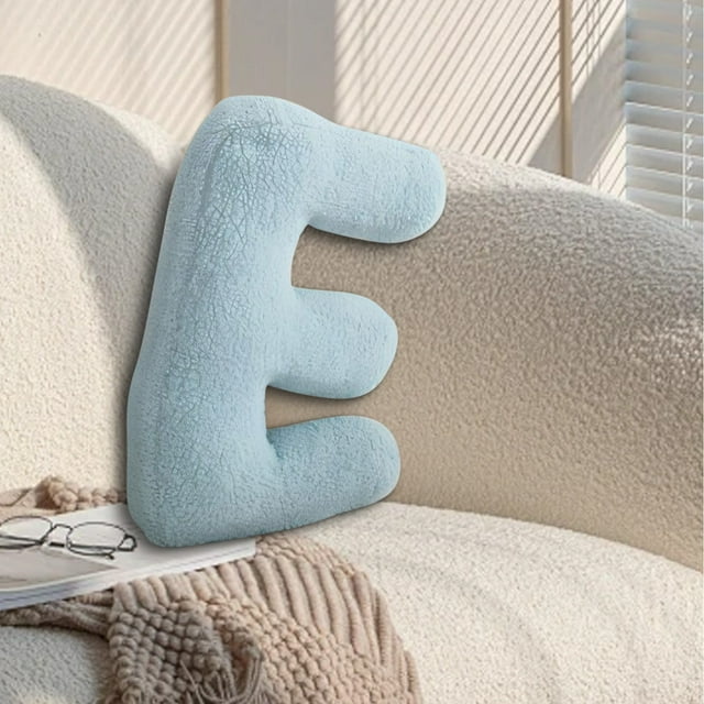 Meitianfacai 26 Letter Pillows Cute Soft Letter Decorative Pillows English Alphabet Throw Pillows Cushion For Living Room Sofa Couch Bed Car Decoration